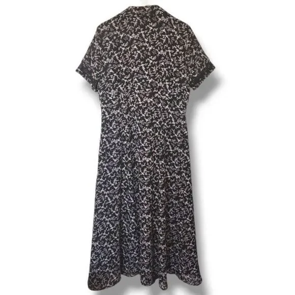 90's Vintage David Warren New York Floral Button Front Long Maxi Dress sz 16 Y2K - Picture 3 of 4